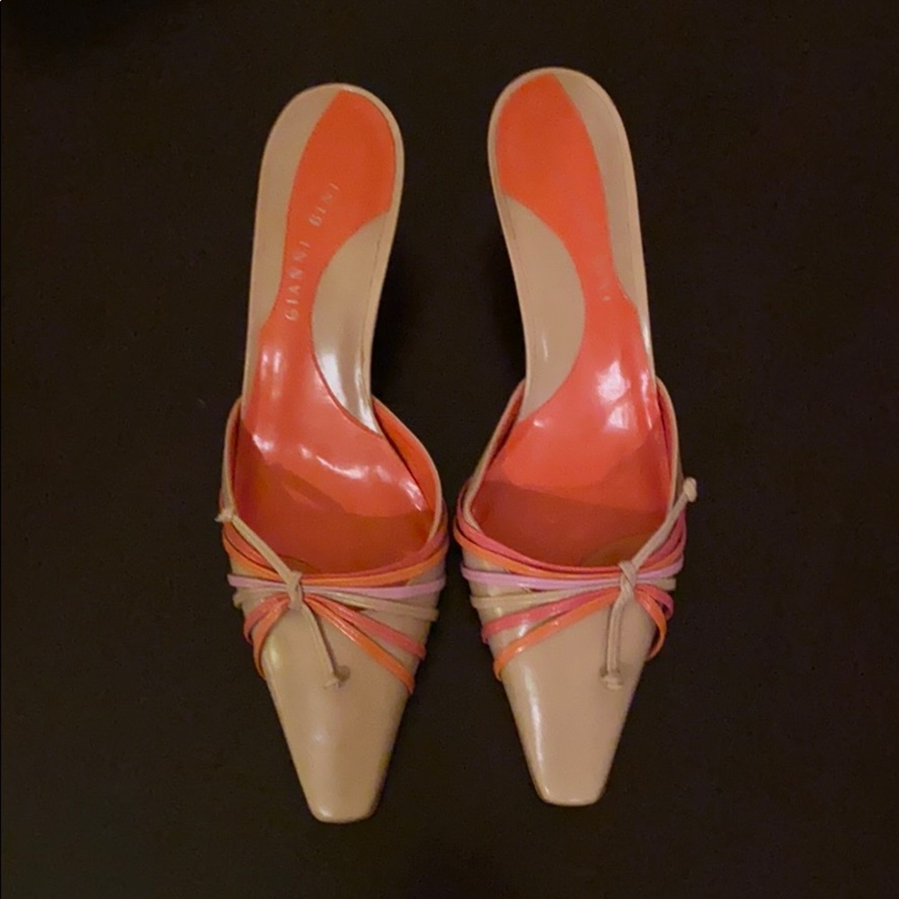 Gianni Bini Size 10 Leather Mules